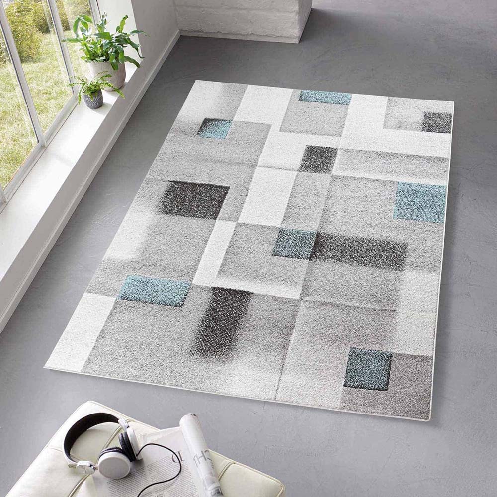 Tapis moderne - Cleo gris/bleu - sfeer Tapis moderne - Cleo gris/bleu - sfeer