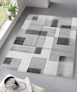 Tapis moderne - Cleo gris - sfeer