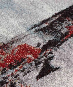 Tapis abstrait - Qira multi - close up, thumbnail Tapis abstrait - Qira multi - close up, thumbnail