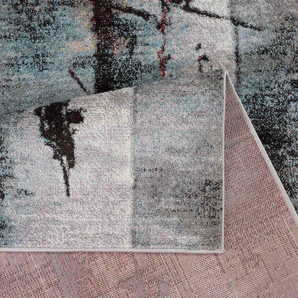 Tapis abstrait - Qira multi - close up Tapis abstrait - Qira multi - close up