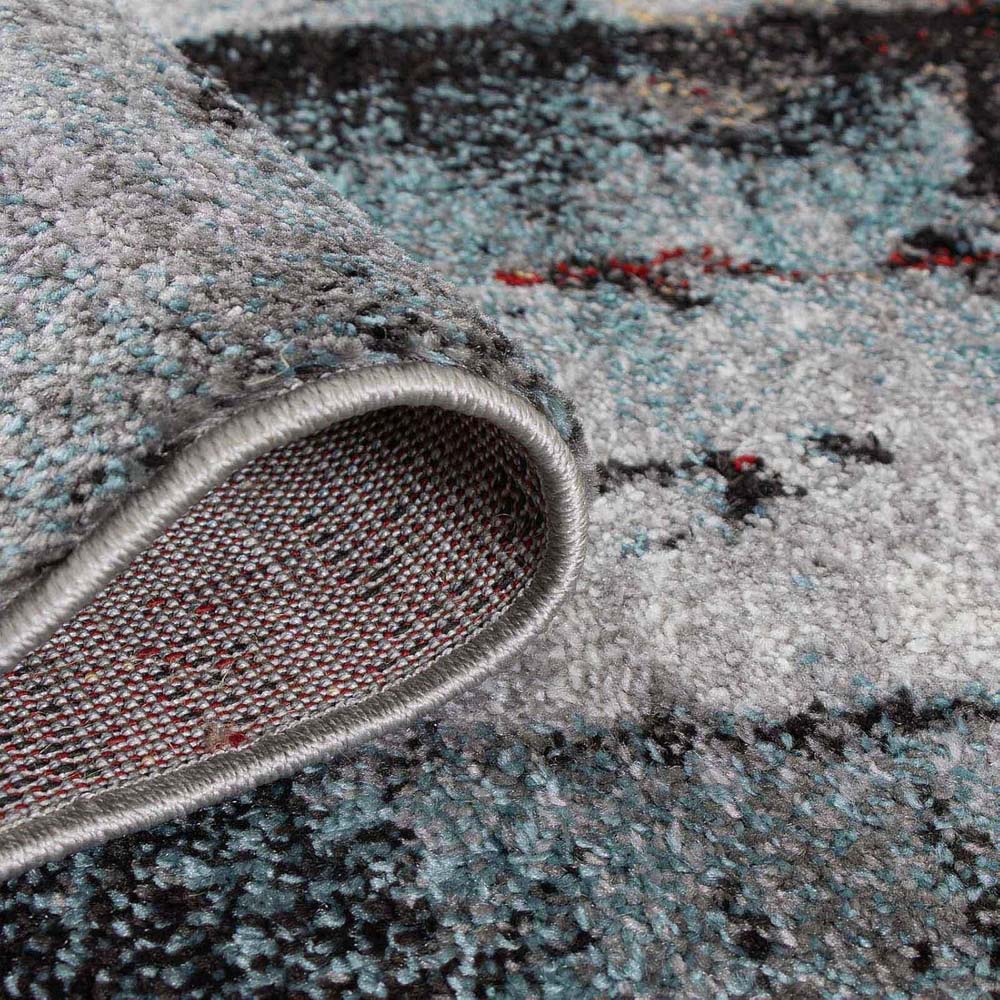 Tapis abstrait - Qira multi - close up Tapis abstrait - Qira multi - close up