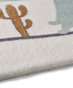 Tapis enfant dinosaure - Animigo No.1 crème/multi - close up, thumbnail Tapis enfant dinosaure - Animigo No.1 crème/multi - close up, thumbnail
