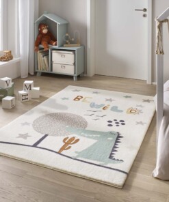 Tapis enfant dinosaure - Animigo No.1 crème/multi - sfeer