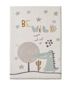 Tapis enfant dinosaure - Animigo No.1 crème/multi - overzicht