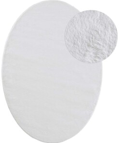 Tapis ovale - Svea blanc
