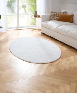 Tapis ovale - Svea blanc
