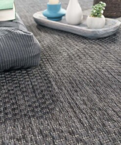 Tapis extérieur balcon - Aurora anthracite - close up