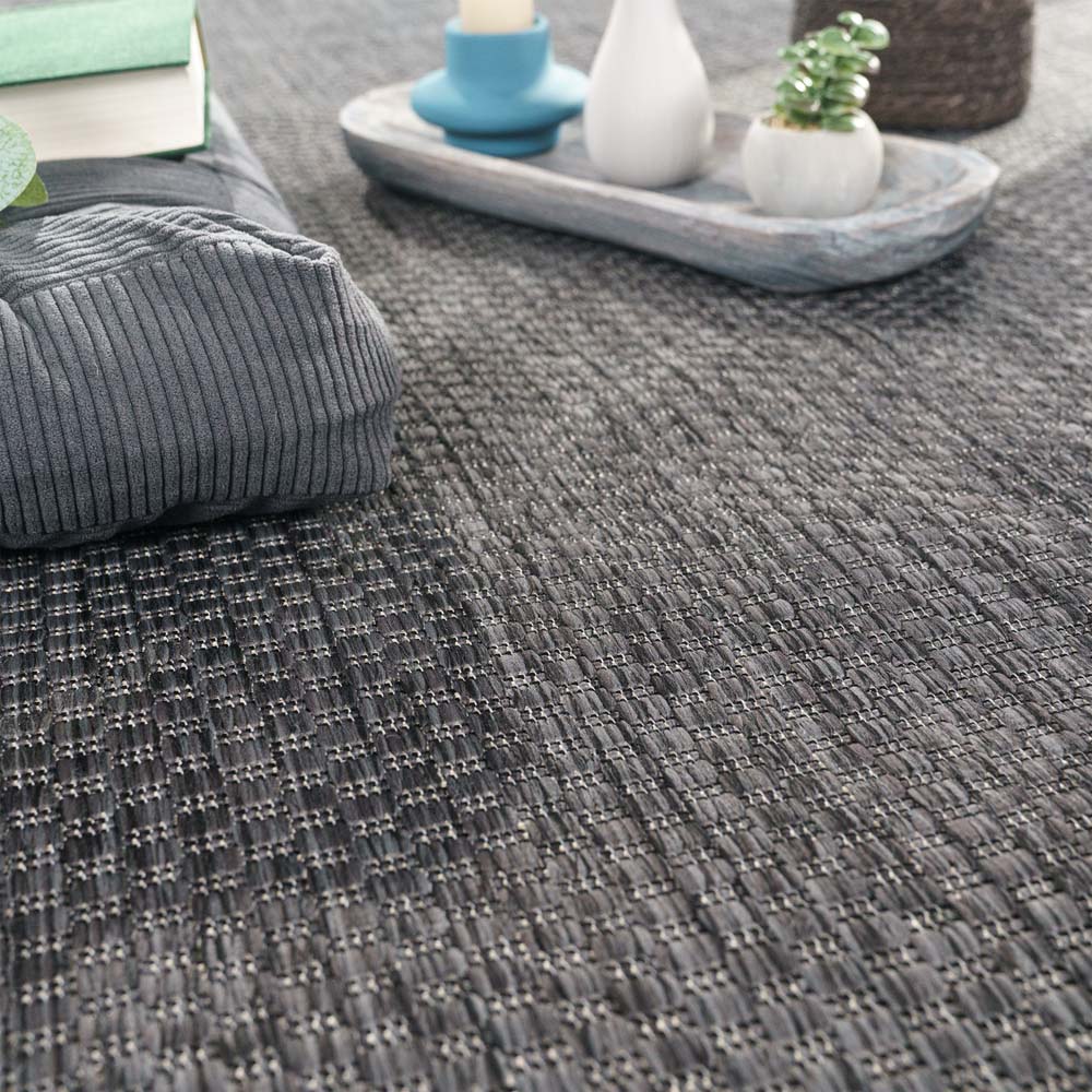 Tapis extérieur balcon - Aurora anthracite - close up Tapis extérieur balcon - Aurora anthracite - close up