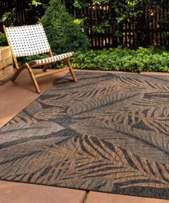 Tapis extérieur jute​ - Borealis noir/beige - sfeer
