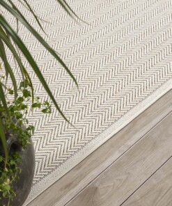 Tapis extérieur - Evia crème - close up, thumbnail