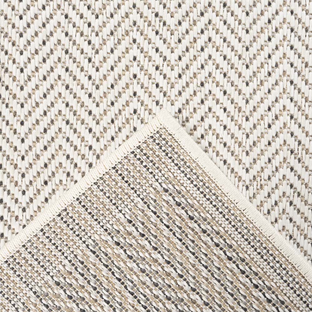 Tapis extérieur - Evia beige/gris - close up Tapis extérieur - Evia beige/gris - close up