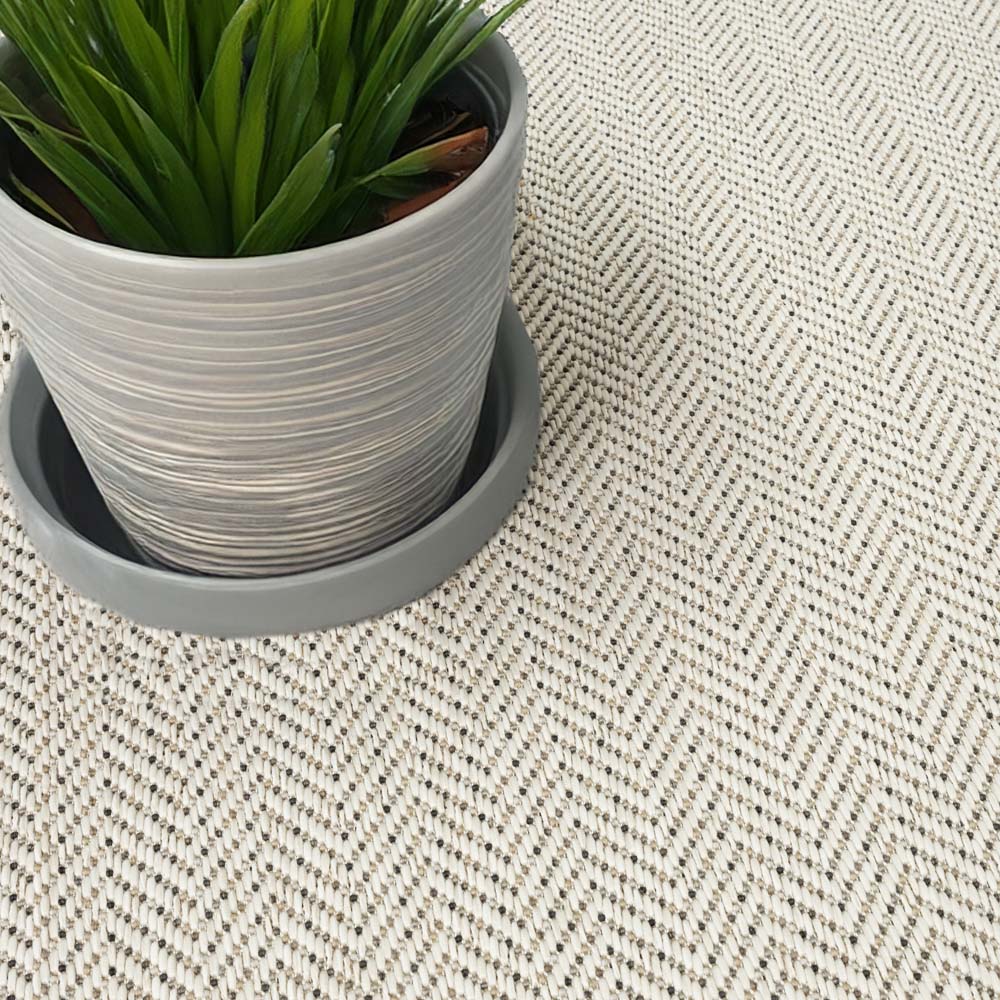 Tapis extérieur - Evia beige/gris - close up Tapis extérieur - Evia beige/gris - close up