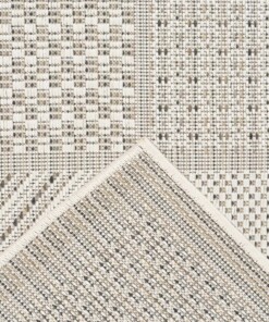 Tapis extérieur carreaux - Lyra beige/gris - close up, thumbnail Tapis extérieur carreaux - Lyra beige/gris - close up, thumbnail