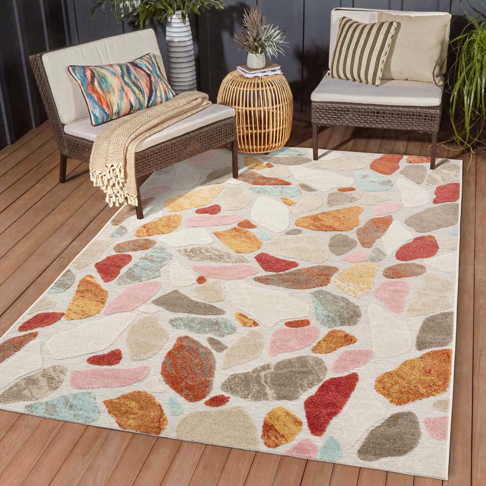 Tapis extérieur - Pebbles multi - sfeer Tapis extérieur - Pebbles multi - sfeer