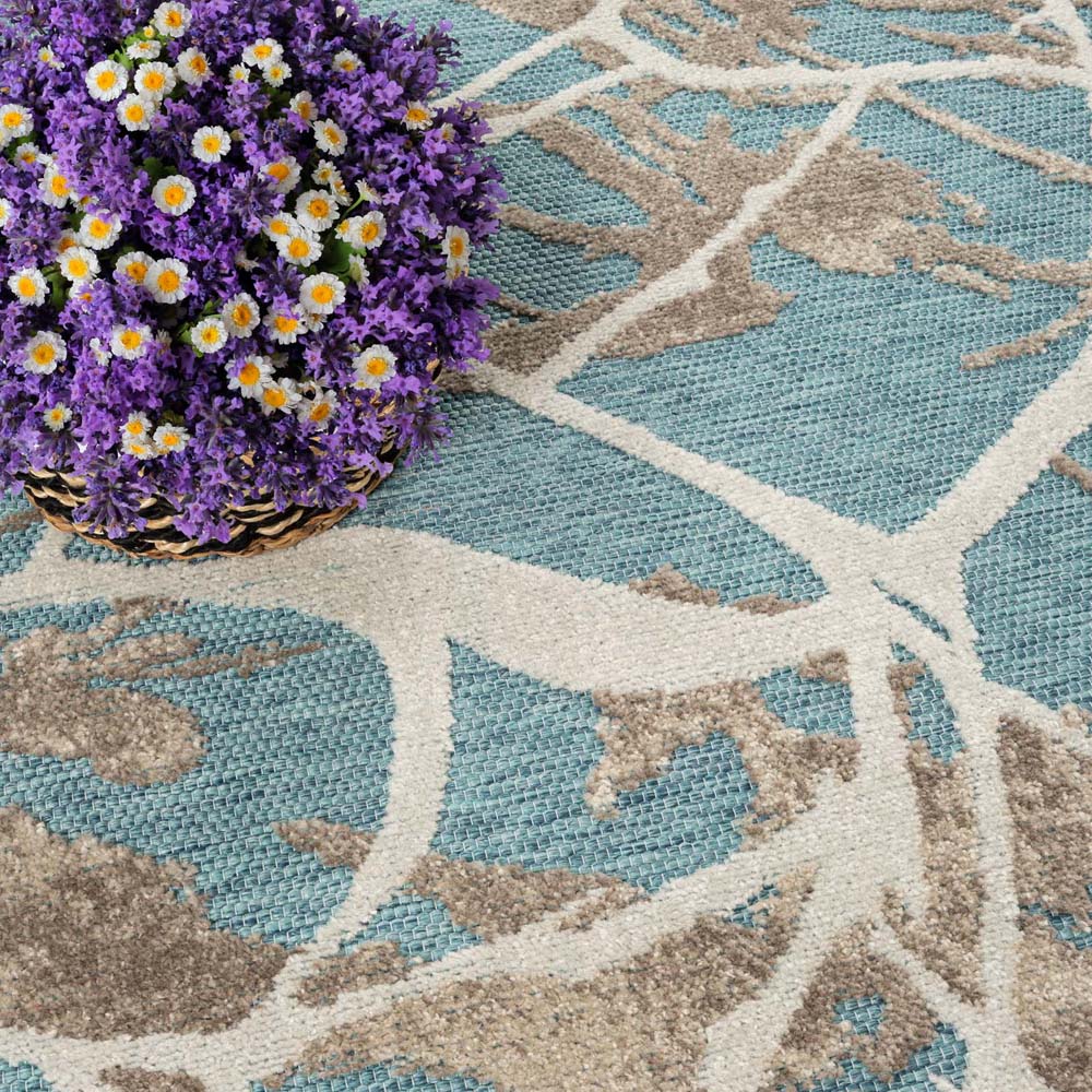 Tapis extérieur - Marble bleu - close up Tapis extérieur - Marble bleu - close up