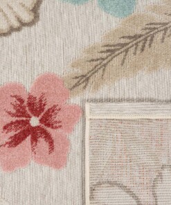 Tapis extérieur fleurs - Yara gris - close up, thumbnail Tapis extérieur fleurs - Yara gris - close up, thumbnail