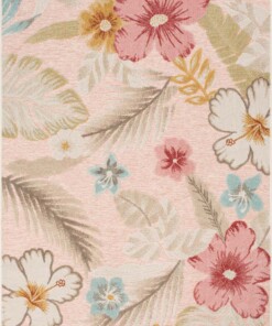 Tapis extérieur fleurs - Yara rose - overzicht