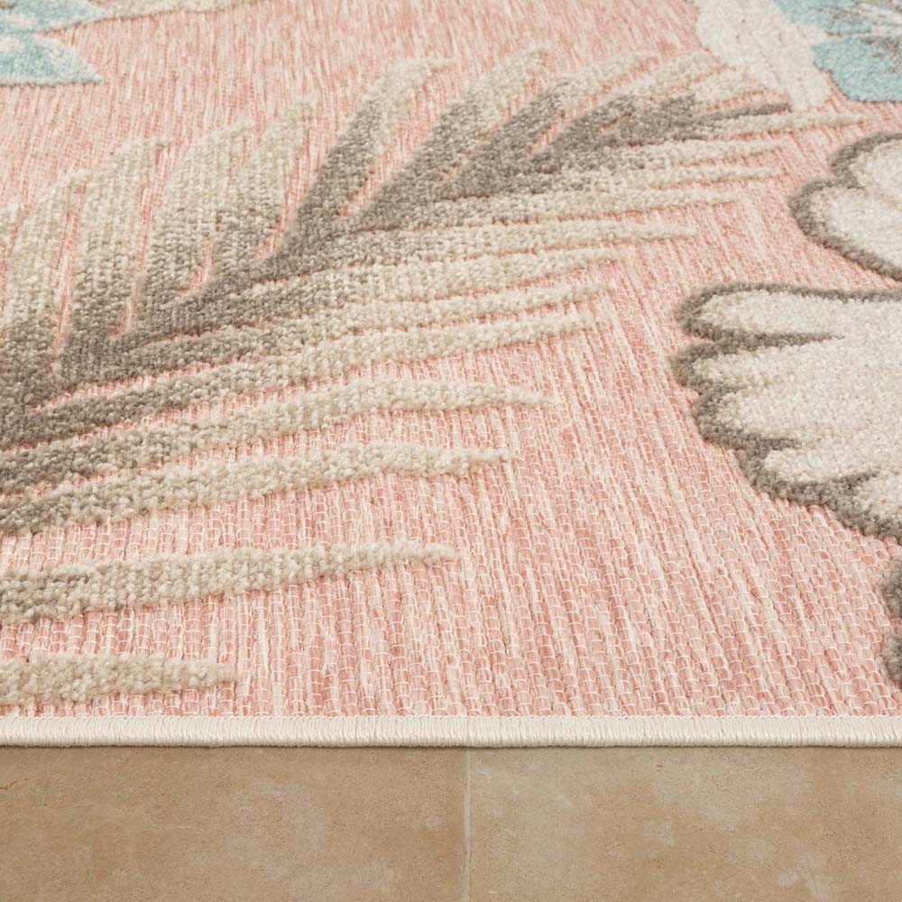 Tapis extérieur fleurs - Yara rose - close up Tapis extérieur fleurs - Yara rose - close up