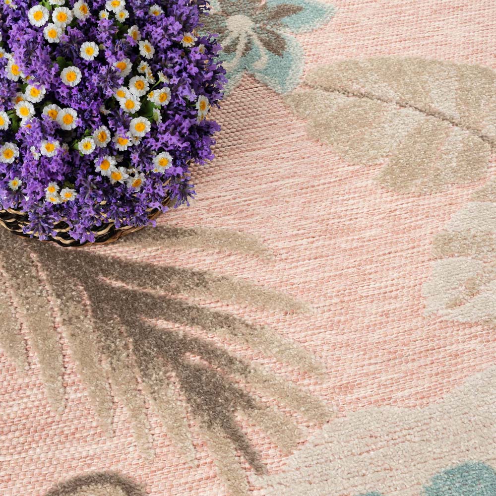 Tapis extérieur fleurs - Yara rose - close up Tapis extérieur fleurs - Yara rose - close up