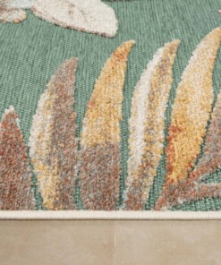 Tapis extérieur fleurs - Lilly vert - close up, thumbnail Tapis extérieur fleurs - Lilly vert - close up, thumbnail