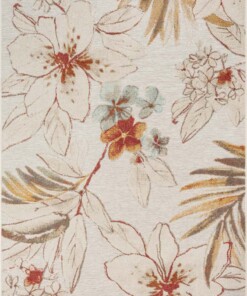 Tapis extérieur fleurs - Lilly gris - overzicht