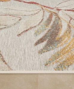Tapis extérieur fleurs - Lilly gris - close up, thumbnail Tapis extérieur fleurs - Lilly gris - close up, thumbnail