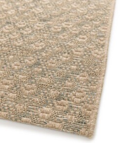 Tapis Extérieur Carreaux - Corde Trellis Naturel/Vert