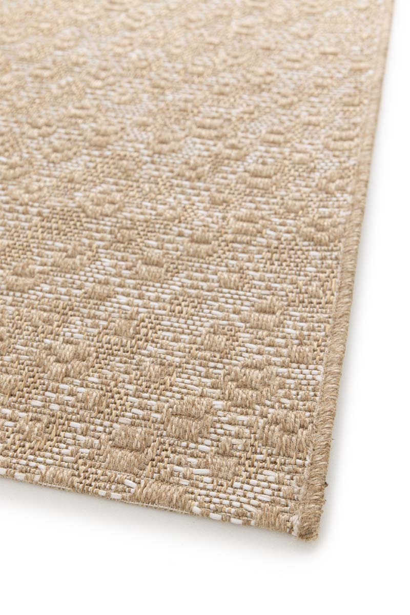 Tapis Extérieur Carreaux - Corde Trellis Naturel/Blanc Tapis Extérieur Carreaux - Corde Trellis Naturel/Blanc