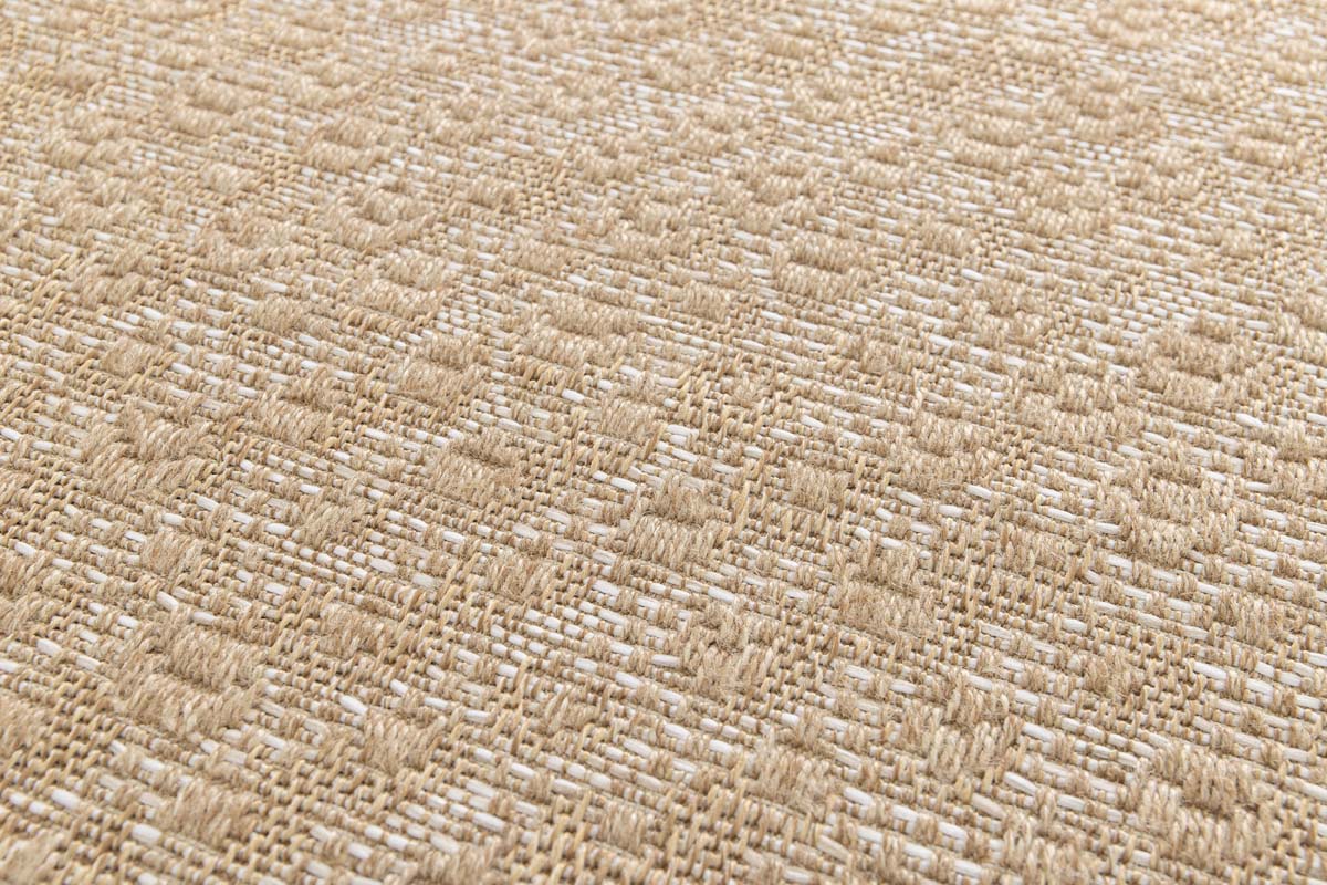 Tapis Extérieur Carreaux - Corde Trellis Naturel/Blanc Tapis Extérieur Carreaux - Corde Trellis Naturel/Blanc