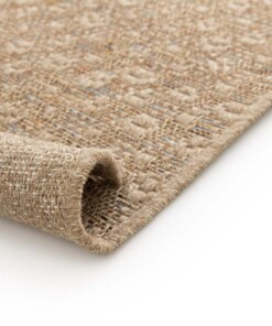 Tapis Extérieur Carreaux - Corde Trellis Naturel/Coucher de Soleil