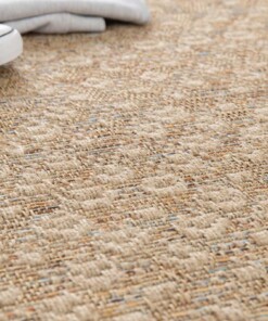 Tapis Extérieur Carreaux - Corde Trellis Naturel/Coucher de Soleil