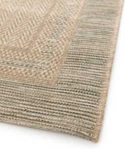 Tapis Extérieur Carreaux - Corde Cadre Naturel/Vert