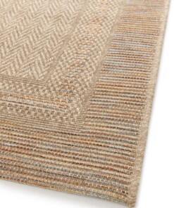 Tapis Extérieur Carreaux - Corde Cadre Naturel/Coucher de Soleil Tapis Extérieur Carreaux - Corde Cadre Naturel/Coucher de Soleil