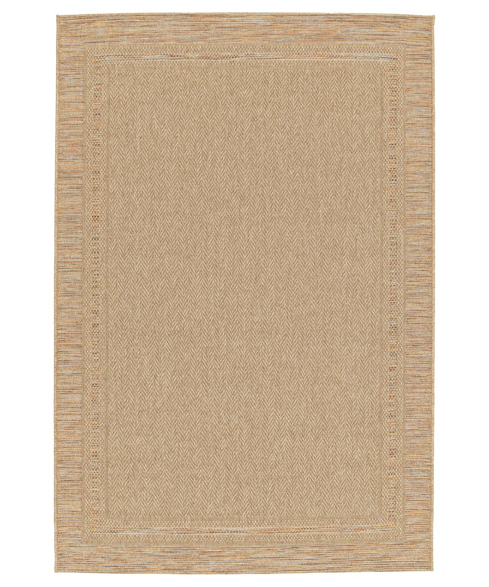 Tapis Extérieur Carreaux - Corde Cadre Naturel/Coucher de Soleil - overzicht Tapis Extérieur Carreaux - Corde Cadre Naturel/Coucher de Soleil - overzicht