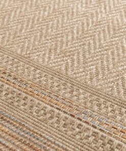 Tapis Extérieur Carreaux - Corde Cadre Naturel/Coucher de Soleil Tapis Extérieur Carreaux - Corde Cadre Naturel/Coucher de Soleil