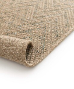 Tapis d’extérieur Zig zag - Corde Chevron naturel/vert