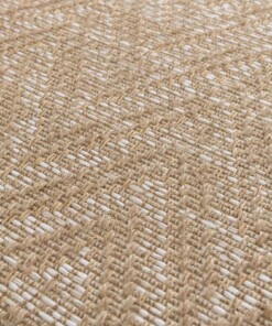 Tapis d’extérieur Zig zag - Corde Chevron naturel/blanc