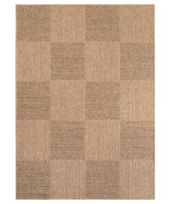 Tapis d’extérieur aspect jute - Cana Quadro beige - overzicht