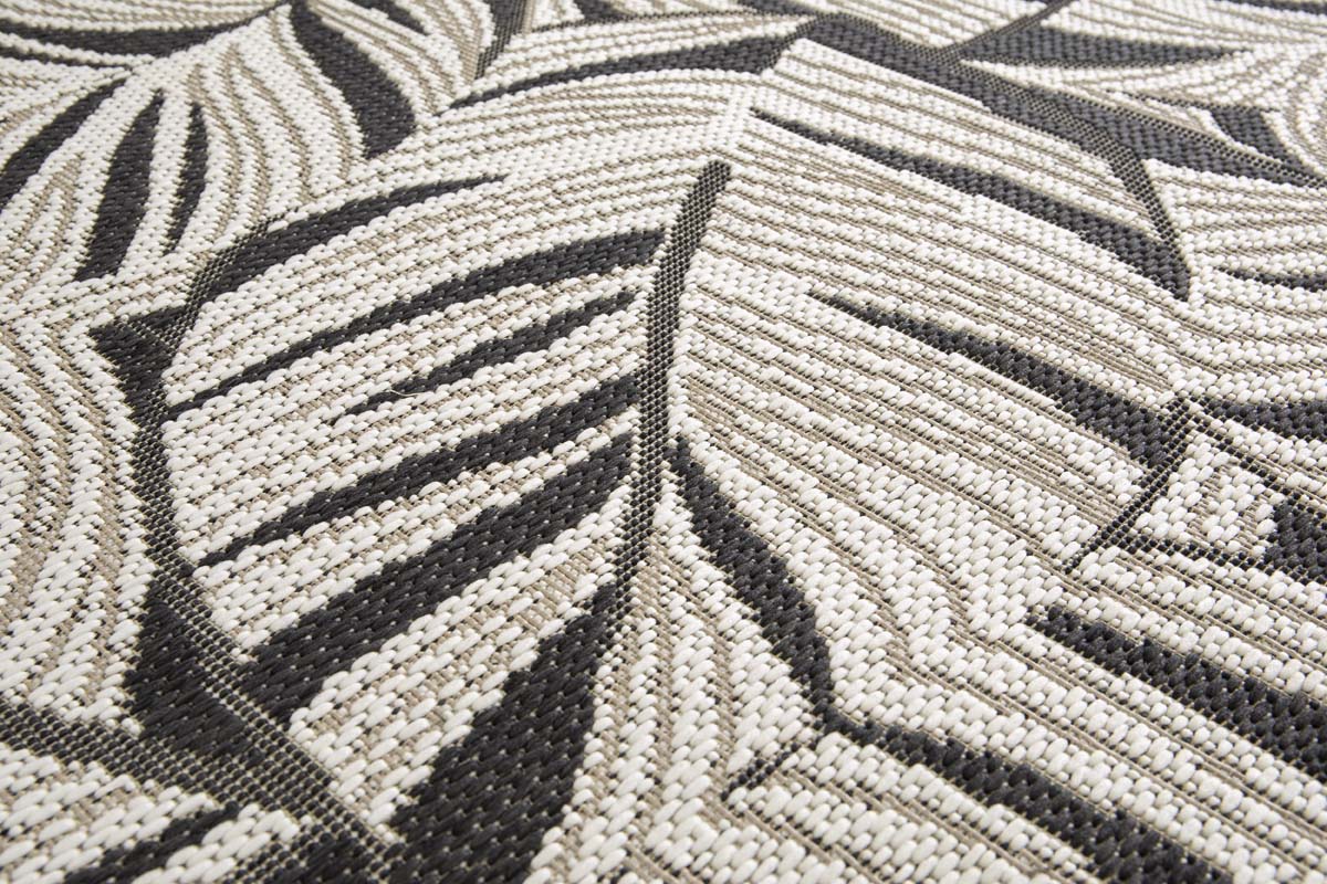 Tapis Extérieur Feuilles de Palmier - Verdance Canopy Noir Tapis Extérieur Feuilles de Palmier - Verdance Canopy Noir