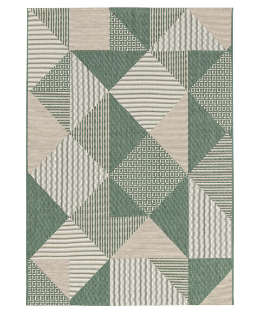 Tapis Extérieur Carreaux - Verdance Mesa Vert/Beige - overzicht Tapis Extérieur Carreaux - Verdance Mesa Vert/Beige - overzicht