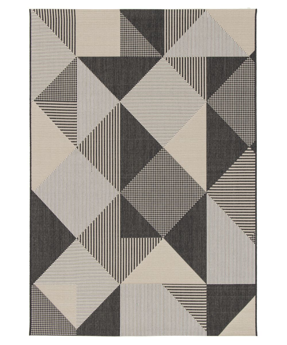 Tapis Extérieur Carreaux - Verdance Mesa Noir/Beige - overzicht Tapis Extérieur Carreaux - Verdance Mesa Noir/Beige - overzicht