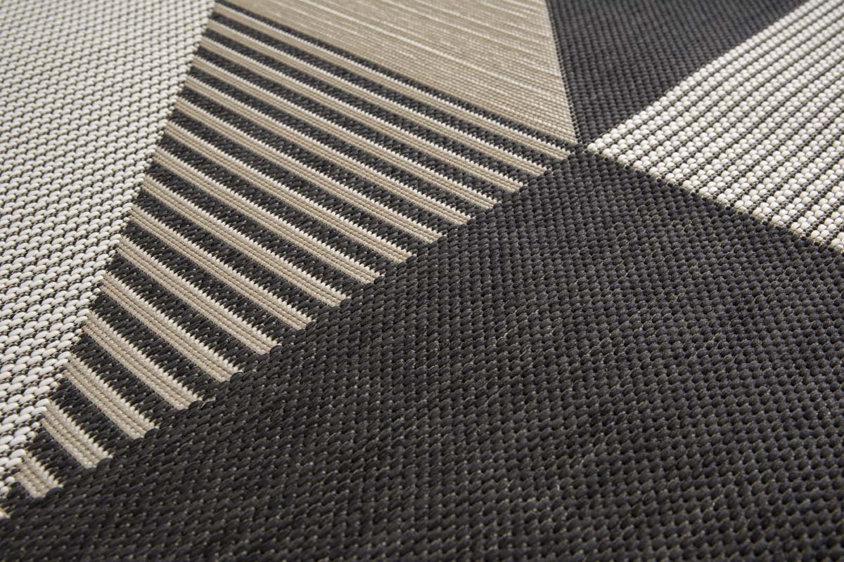 Tapis Extérieur Carreaux - Verdance Mesa Noir/Beige Tapis Extérieur Carreaux - Verdance Mesa Noir/Beige