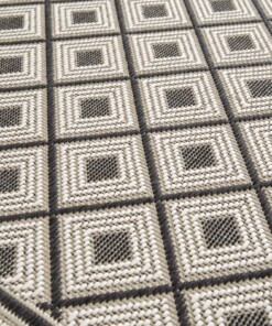 Tapis Extérieur Carreaux - Verdance Trellis Gris
