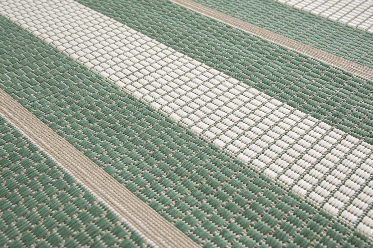 Tapis Extérieur Rayé - Verdance Cadence Vert Tapis Extérieur Rayé - Verdance Cadence Vert