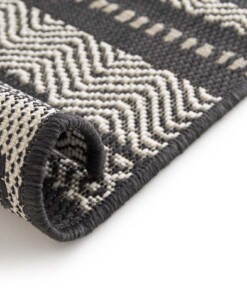 Tapis Extérieur Rayé - Verdance Cadence Noir Tapis Extérieur Rayé - Verdance Cadence Noir