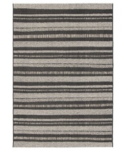 Tapis Extérieur Rayé - Verdance Cadence Noir - overzicht
