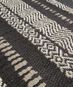 Tapis Extérieur Rayé - Verdance Cadence Noir