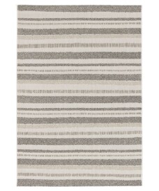 Tapis Extérieur Rayé - Verdance Cadence Blanc/Noir - overzicht, thumbnail