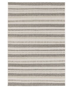 Tapis Extérieur Rayé - Verdance Cadence Blanc/Noir - overzicht