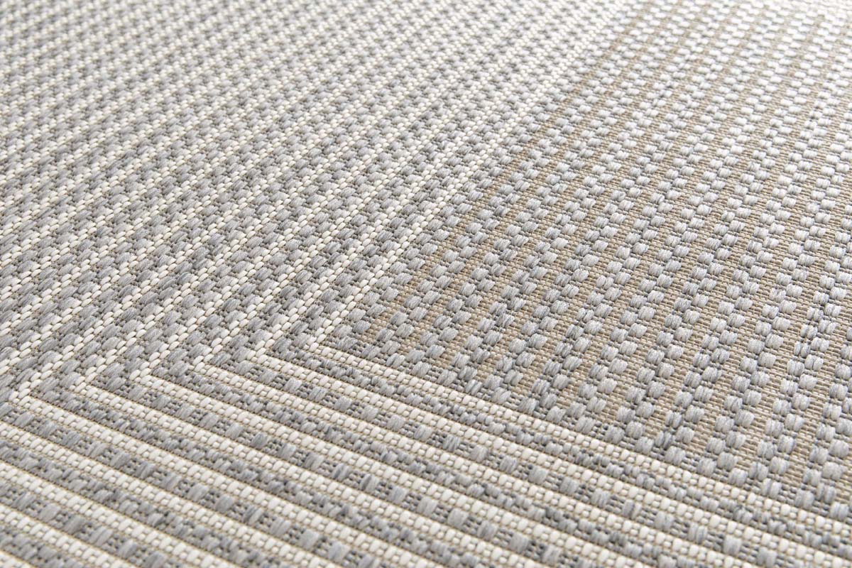 Tapis Extérieur Rond - Verdance Axis Gris Tapis Extérieur Rond - Verdance Axis Gris